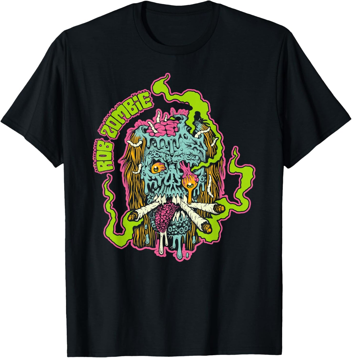 Rob Zombie – Smoke Your Grass T-Shirt - T-Shirt | Black