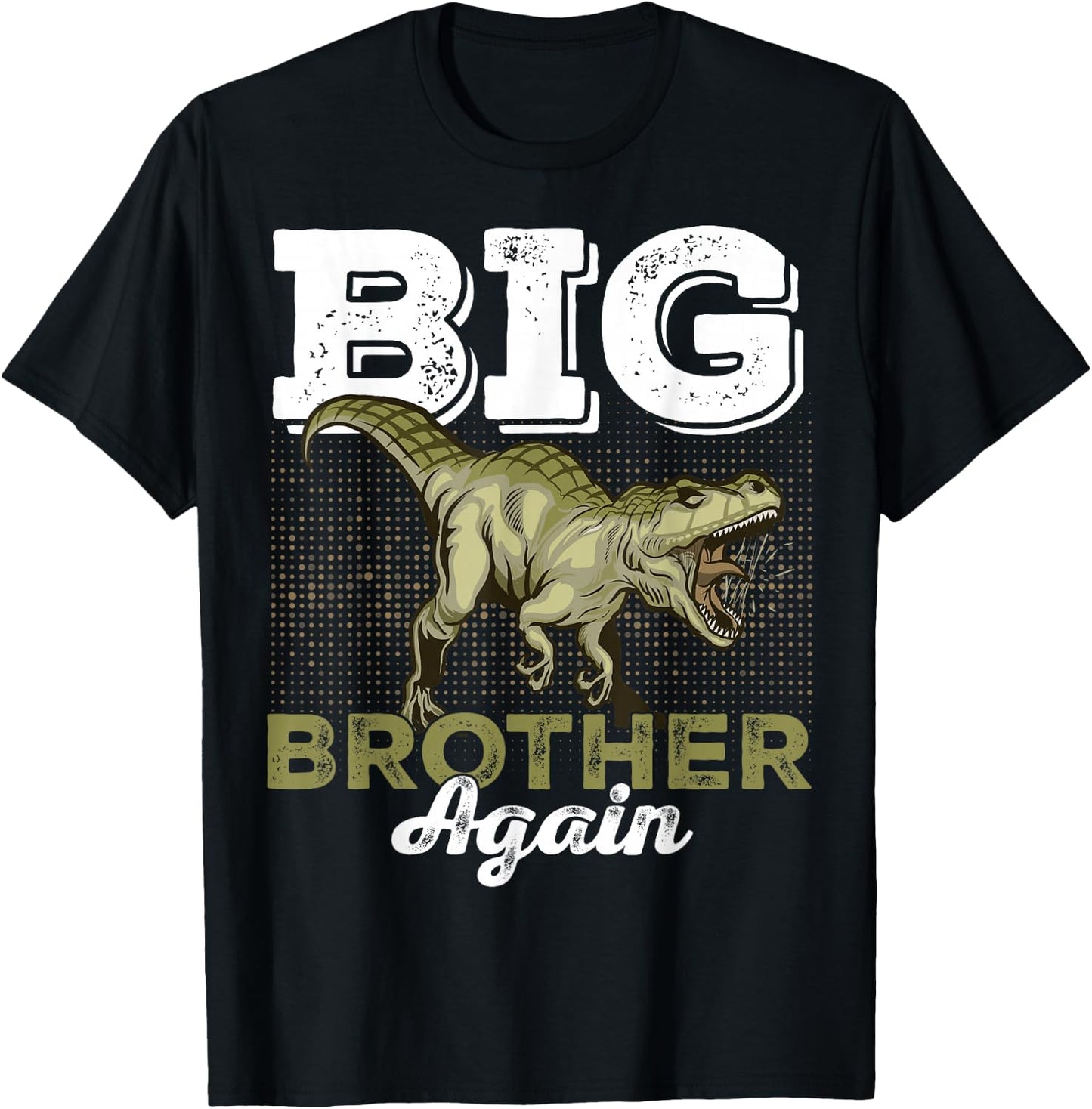 Bigs Brothers Again Dinosaurs for Boy T-Shirt - T-Shirt | Black