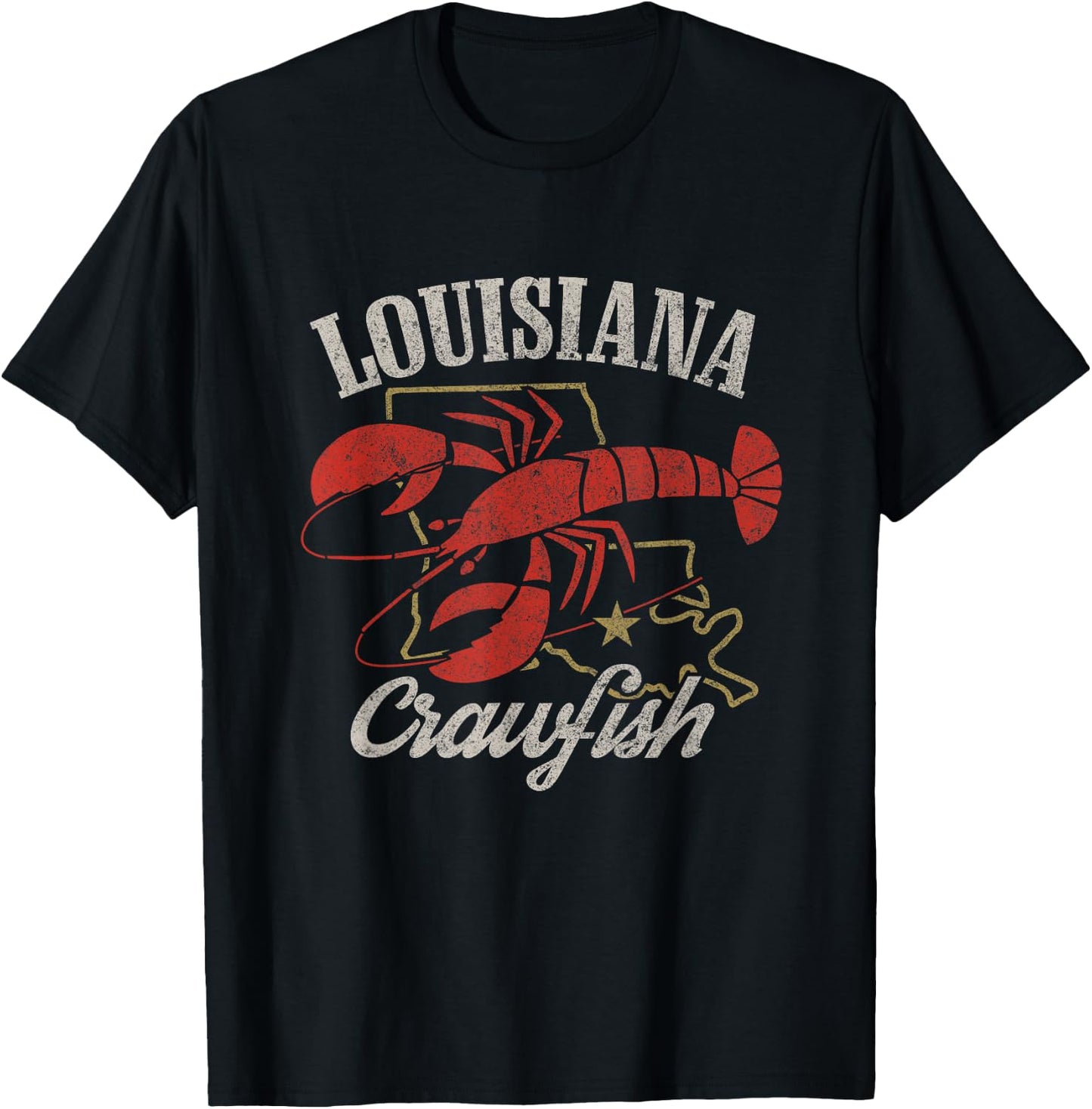 Crawfish Louisiana Lover Crayfish Cajun Boil Festival Men T-Shirt - T-Shirt | Black