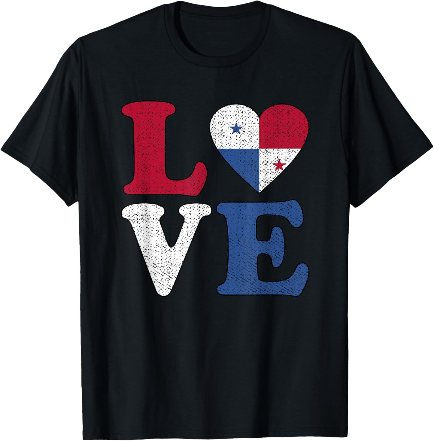 I love Panama Panamanian Pride Flag Vintage T-Shirt - T-Shirt | Black