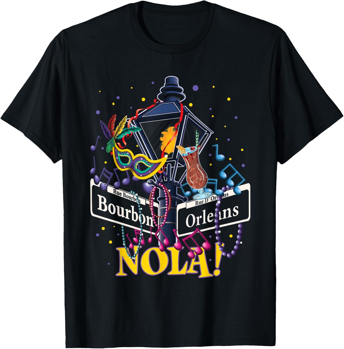 NOLA New Orleans Girls Trip 2026 Weekend Getaway Mardi Gras T-Shirt - T-Shirt | Black