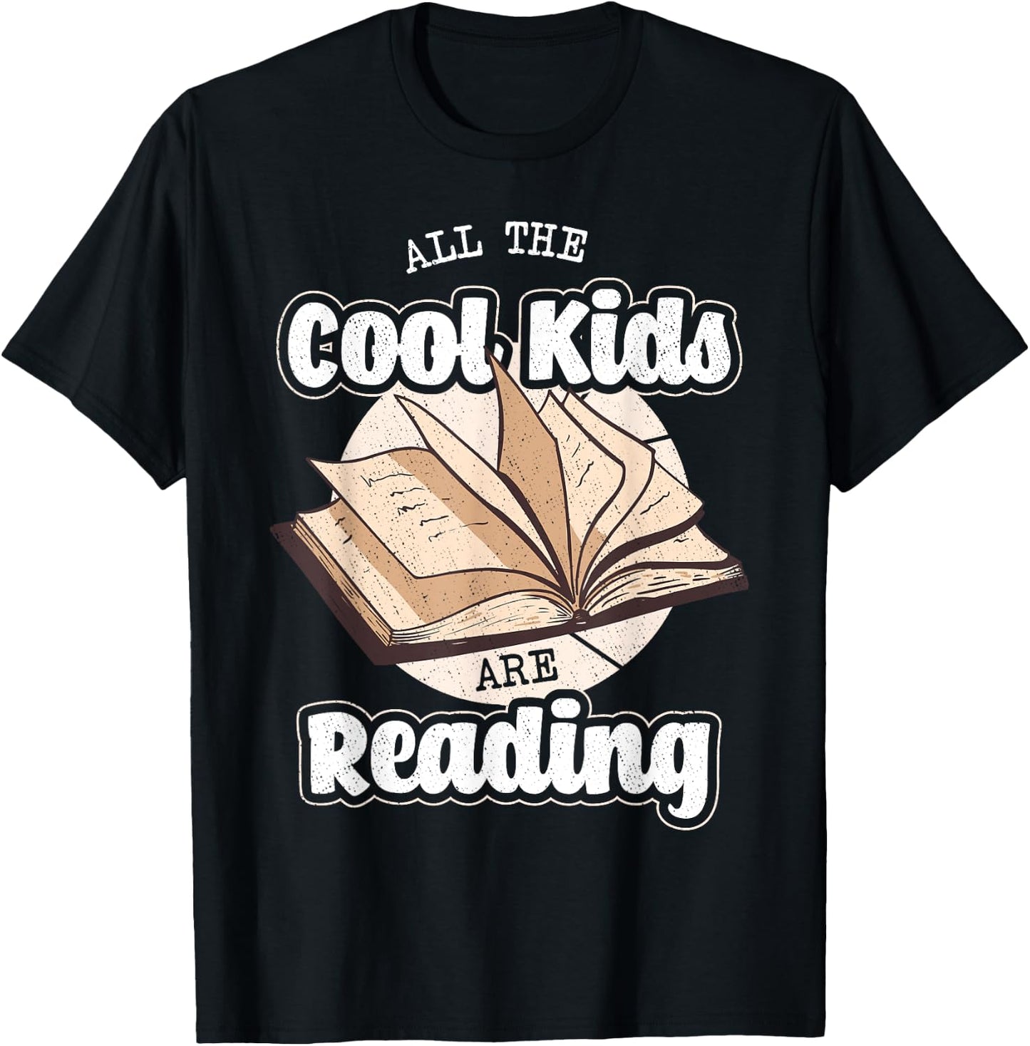 All The Cool Kids Are Reading Bookworm Novel Reader Books T-Shirt - T-Shirt | Black