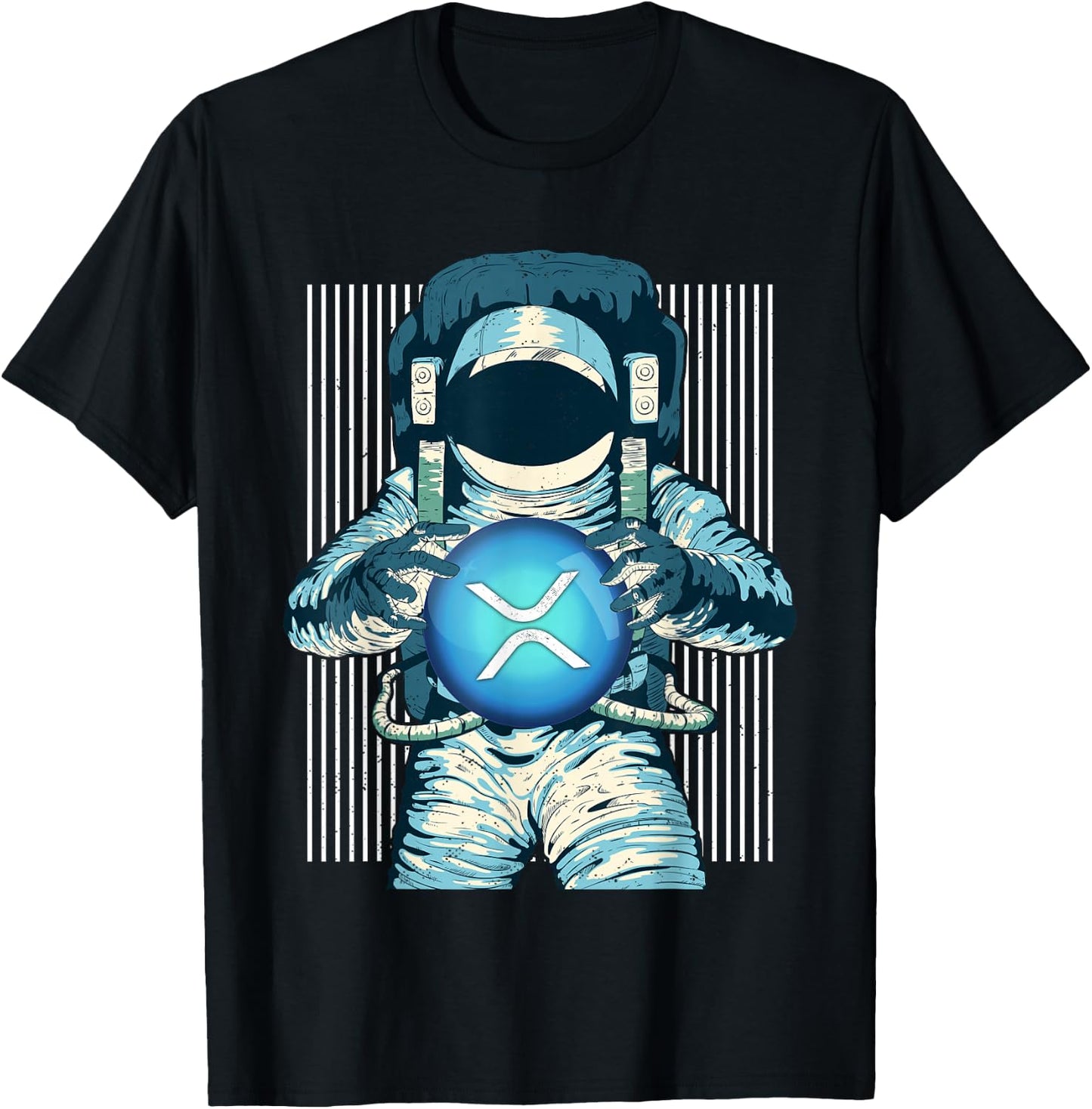 XRP Crypto Gift Cryptocurrency Blockchain Community T-Shirt - T-Shirt | Black