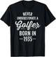 91 Year Old Golfer: Golfing Golf 1935 91st Birthday T-Shirt - T-Shirt | Black