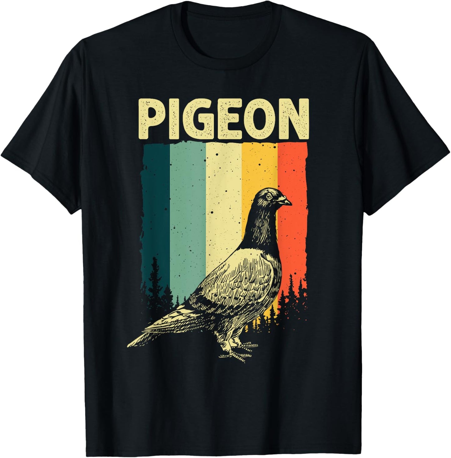 Funny Pigeon Design Women Pigeon Costume Bird Lovers T-Shirt - T-Shirt | Black