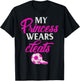Proud Soccer Parent My Princess Wears Cleats Graphic T-Shirt - T-Shirt | Black