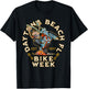 Daytona Beach Florida Bike Week Funny Motorcycle Cartoon T-Shirt - T-Shirt | Black
