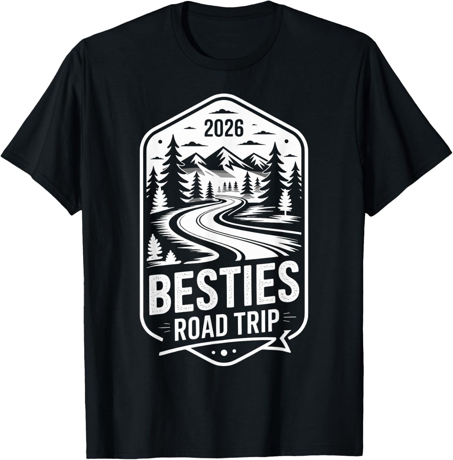 Besties Road Trip 2026 T-Shirt - T-Shirt | Black
