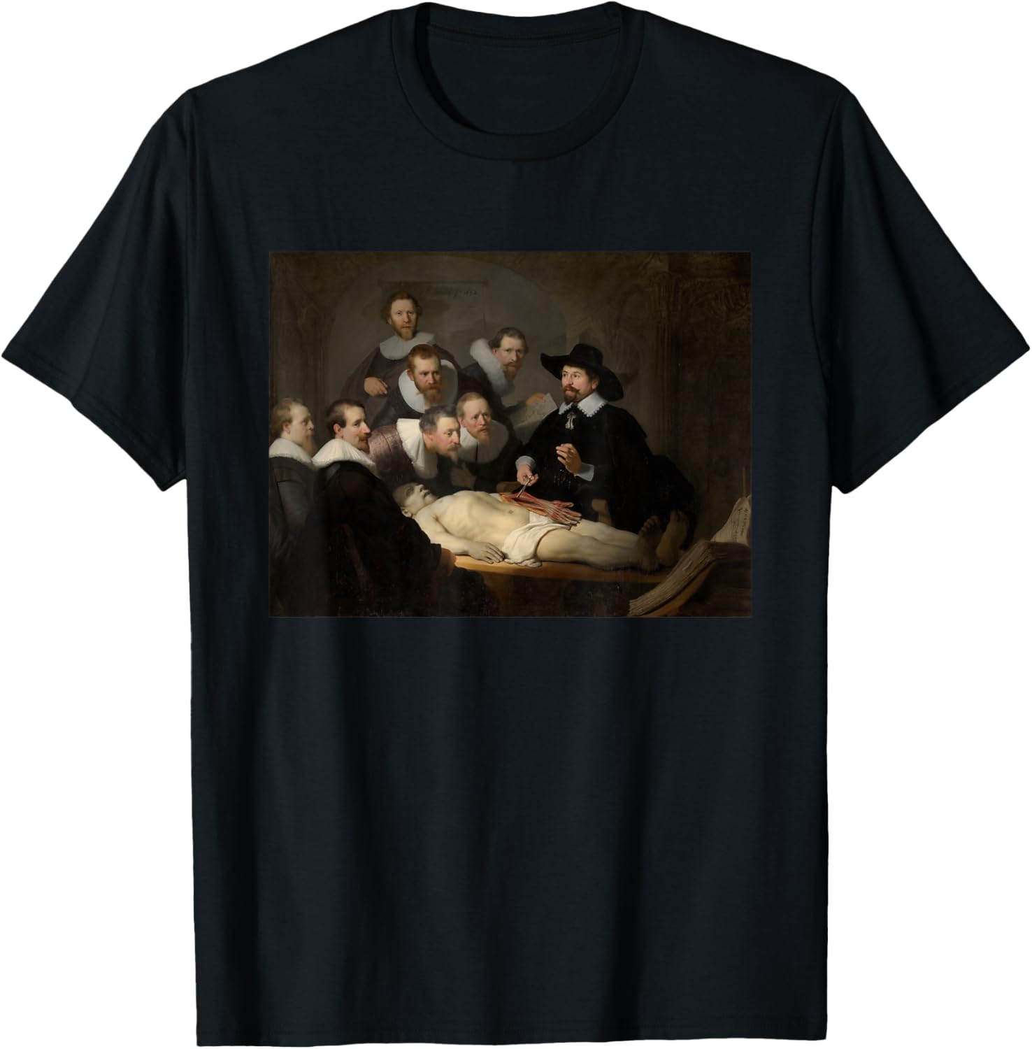 Rembrandt van Rijn's The Anatomy Lesson of Dr. Nicolaes Tulp T-Shirt - T-Shirt | Black