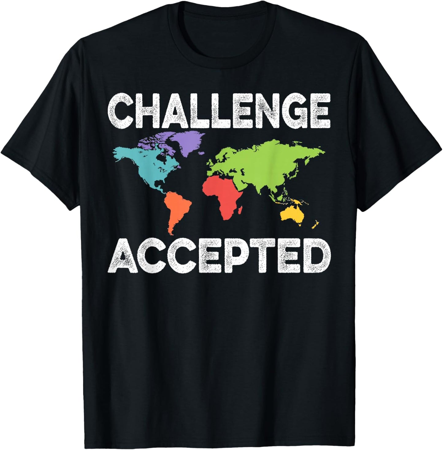 International World Flags Flags World Map T-Shirt - T-Shirt | Black