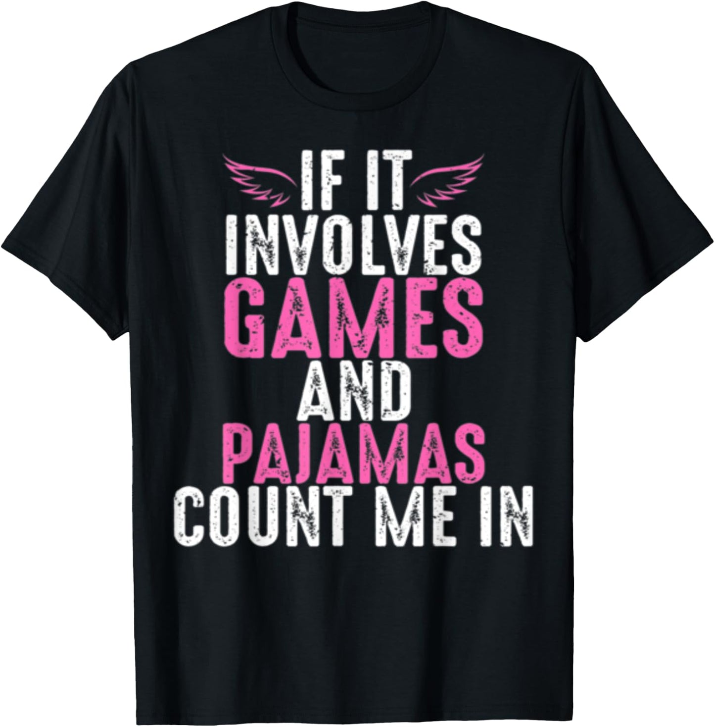 Funny Board Games And Pajamas T-Shirt - T-Shirt | Black