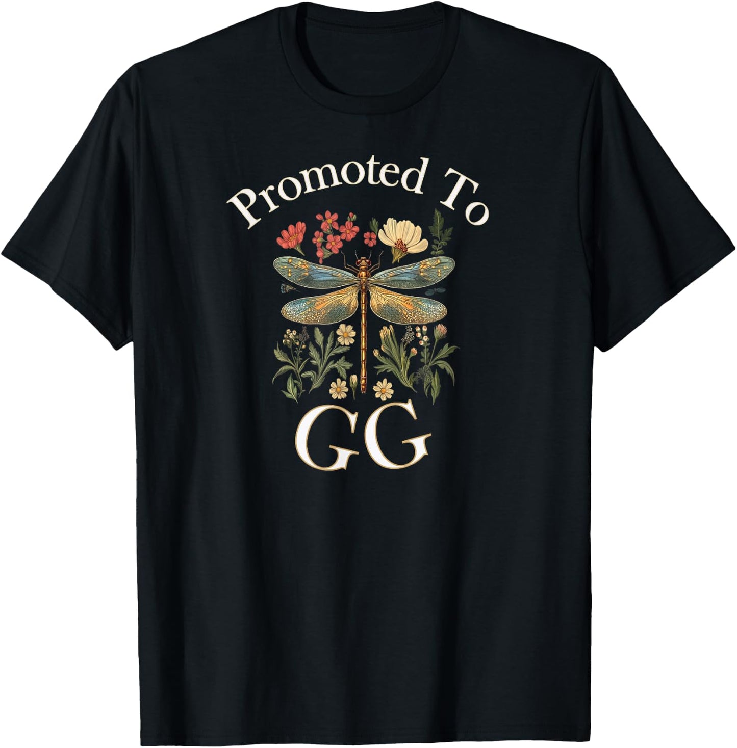 GG Shirt Promoted To GiGi GG Great Grandmother Gift T-Shirt - T-Shirt | Black
