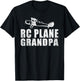RC Plane Flying RC Plane Grandpa T-Shirt - T-Shirt | Black