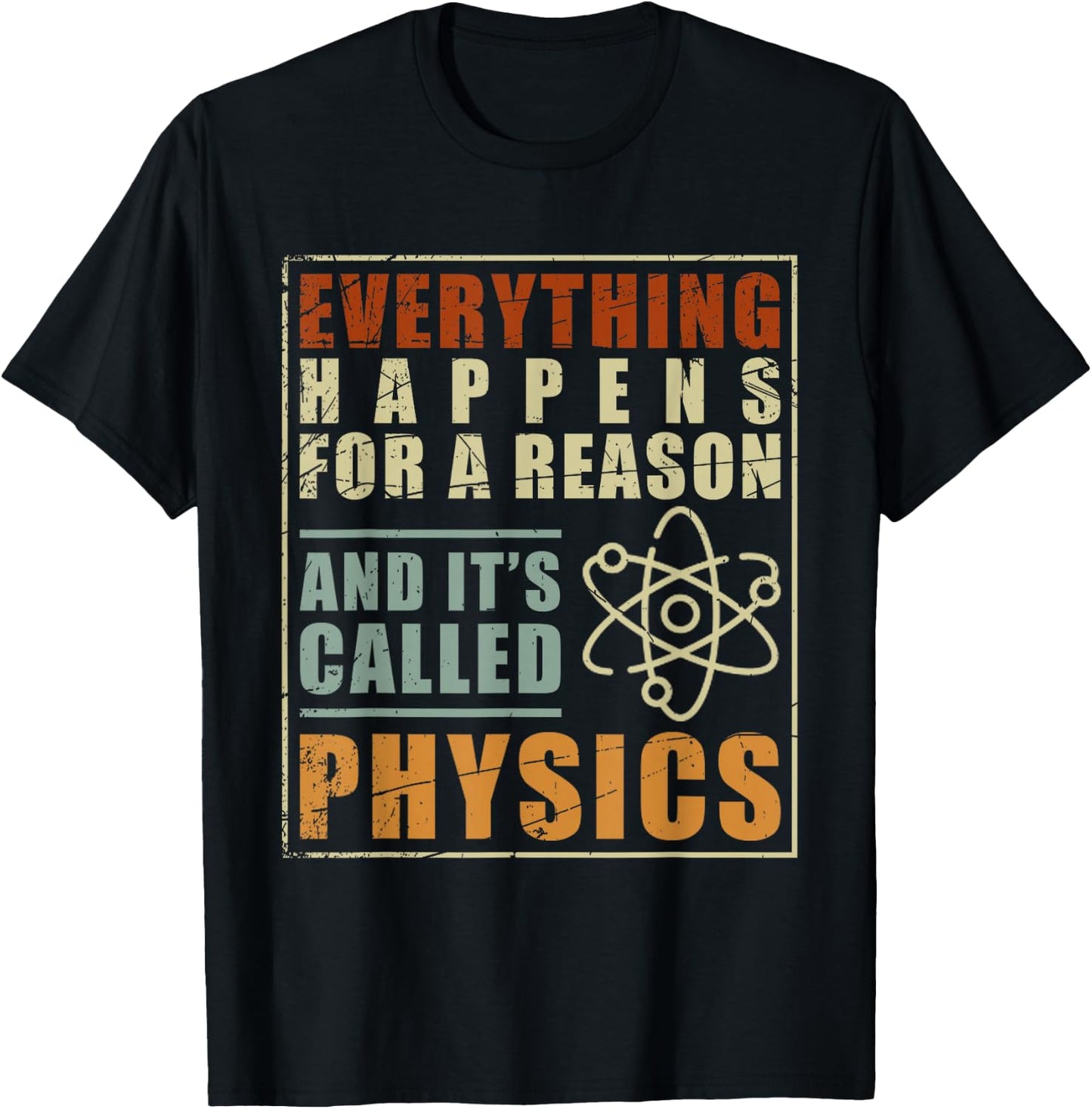 Physics Teacher Physicist Gift Physics T-Shirt - T-Shirt | Black