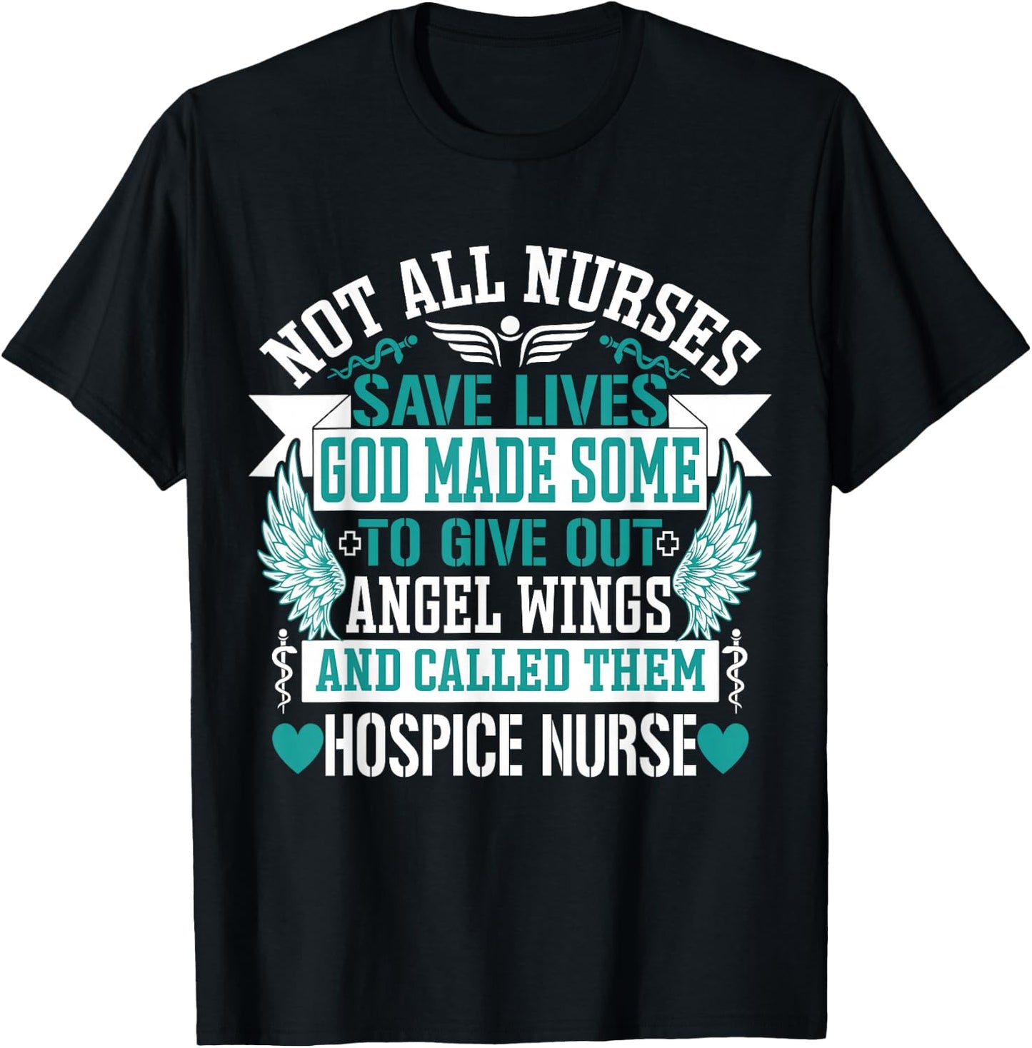 Not All Nurses Save Lives Called Them Hospice Nurse T-Shirt - T-Shirt | Black