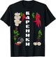 Vareniki Funny Ukraine Food Shirt Ukrainian Vyshyvanka Style T-Shirt - T-Shirt | Black