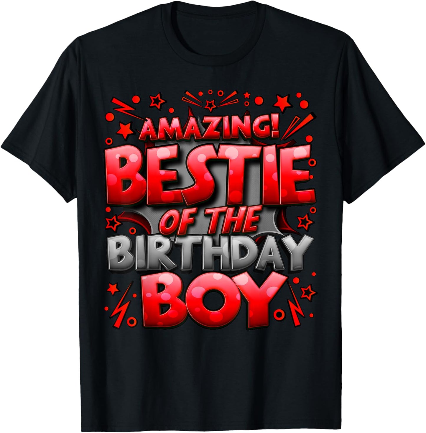 Best Friend of the Birthday Boy Matching Family Bestie T-Shirt - T-Shirt | Black