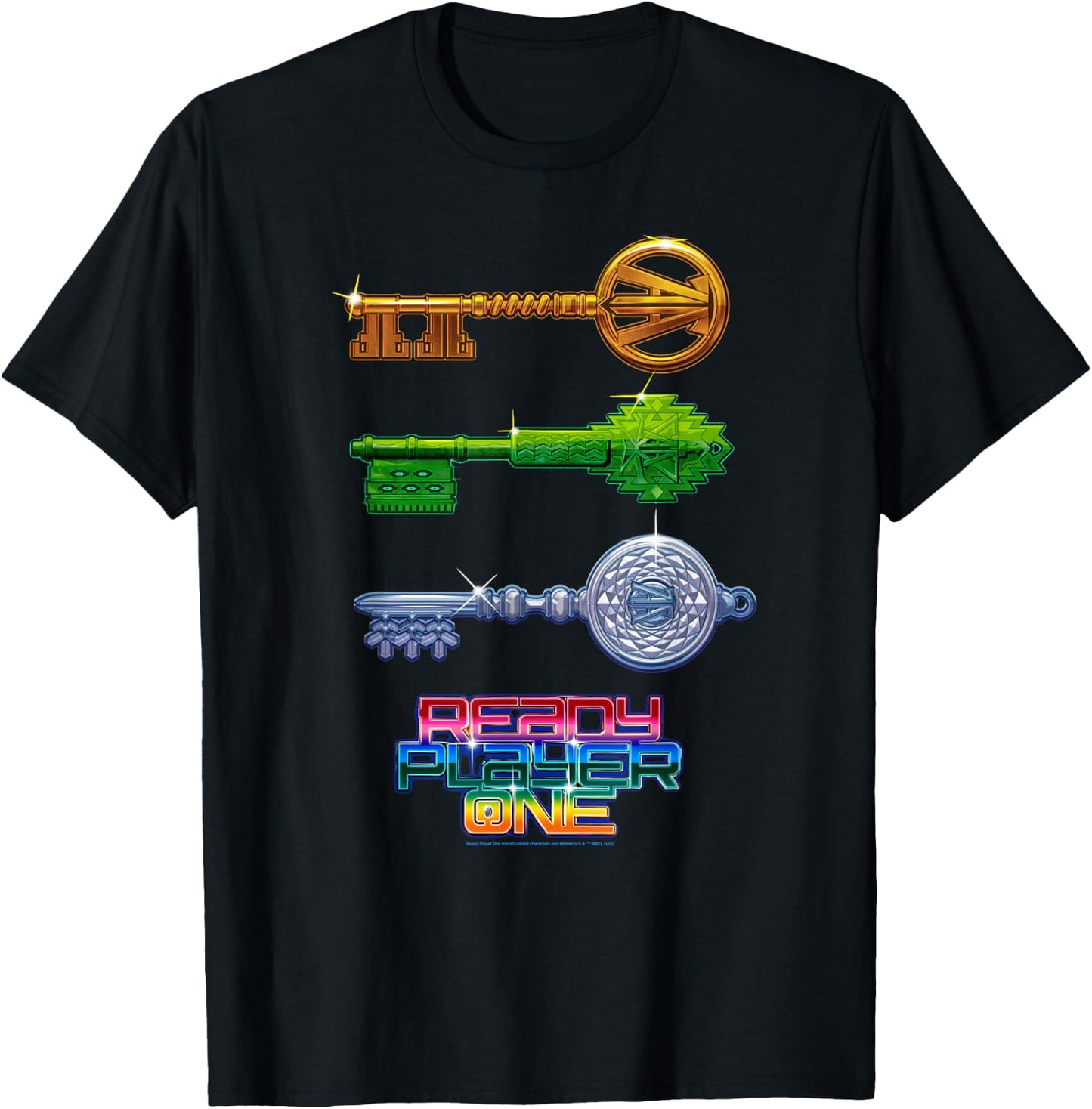 Ready Player One Keys T-Shirt - T-Shirt | Black