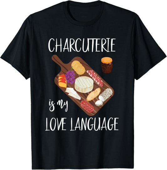 Charcuterie Shirt Who Love Charcuterie Boards T-Shirt - T-Shirt | Black