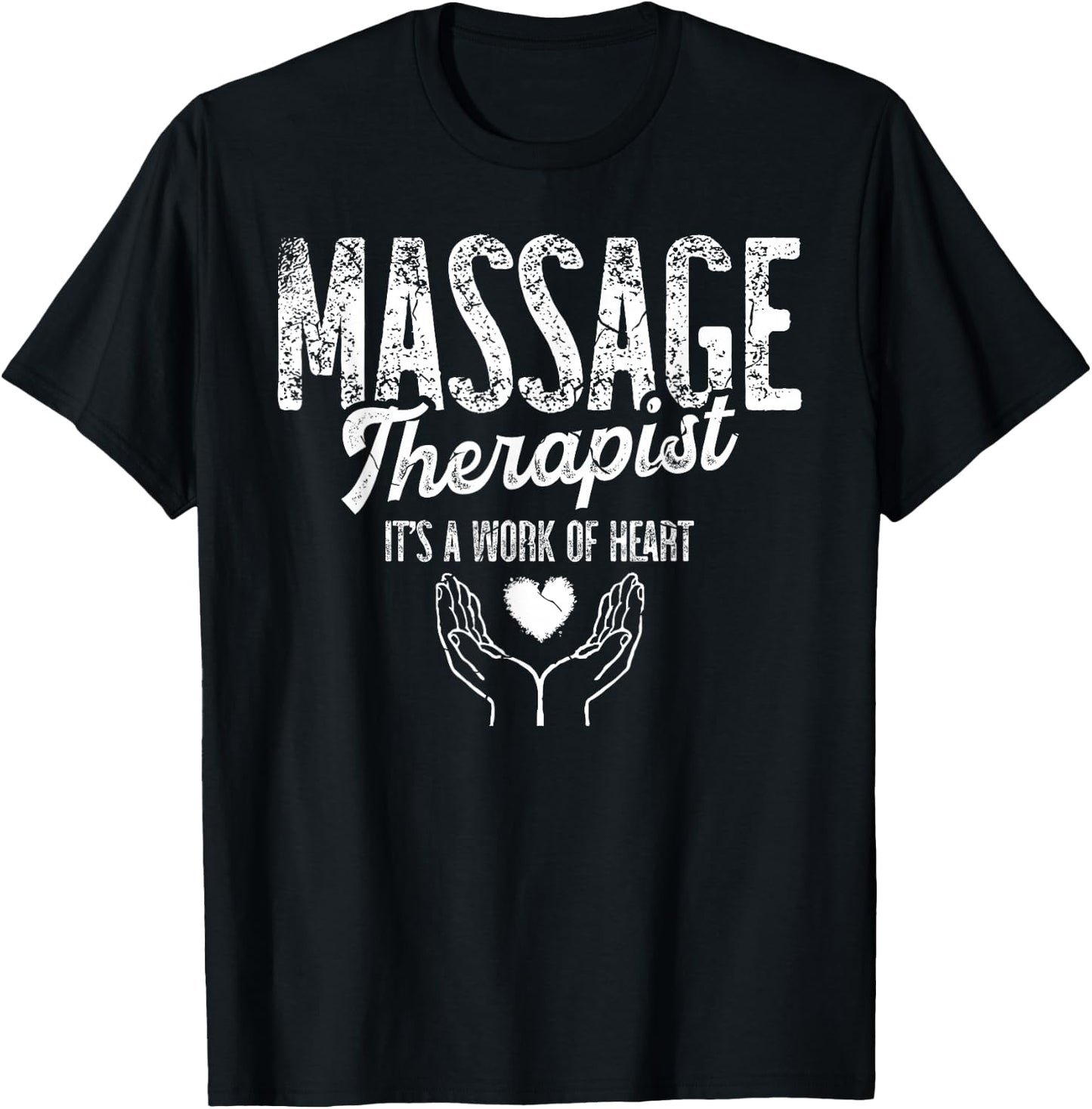 Massage Therapist Its A work of heart women Massage Therapy T-Shirt - T-Shirt | Black
