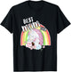 Best Mom Ever Rainbow Unicorn and Baby Cute Mother's Day T-Shirt - T-Shirt | Black
