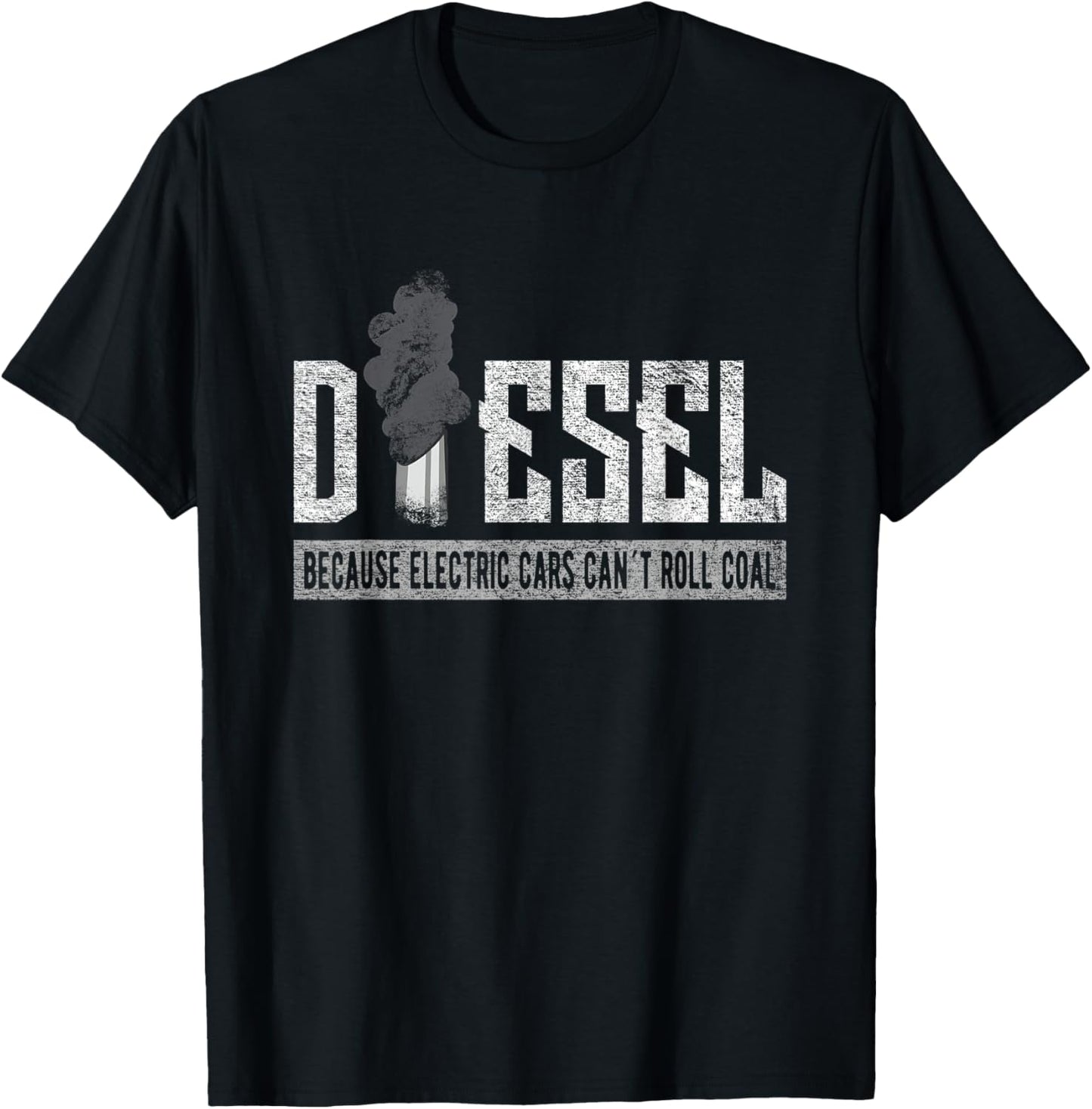 ROLL COAL TRUCK / DIESEL TRUCK Electric Cars Can't Roll Coll T-Shirt - T-Shirt | Black