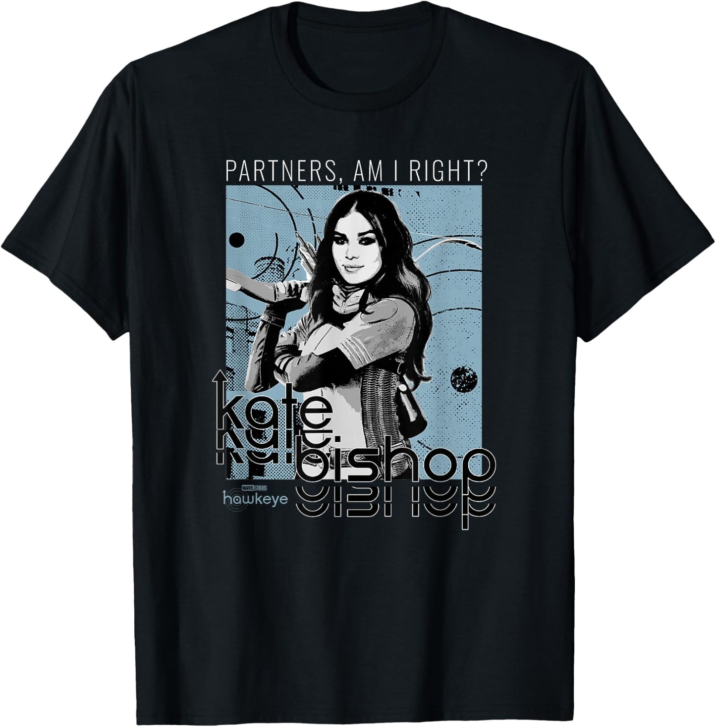 Marvel Hawkeye Kate Bishop Poster T-Shirt - T-Shirt | Black