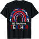 All American Teacher 4th Of July Patriotic American T-Shirt - T-Shirt | Black