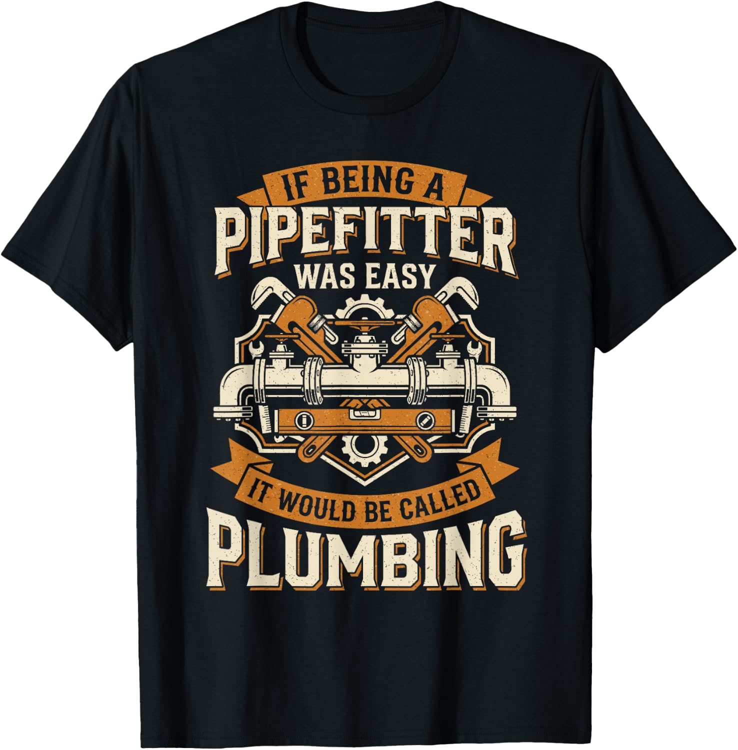 Funny Pipefitter for Pipefitting Pipe Welder T-Shirt - T-Shirt | Black