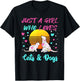 Just a Girl who Loves Cats and Dogs T-Shirt - T-Shirt | Black