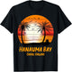Hanauma Bay Oahu Hawaii Vintage Sunset Retro Summer Vacay T-Shirt - T-Shirt | Black