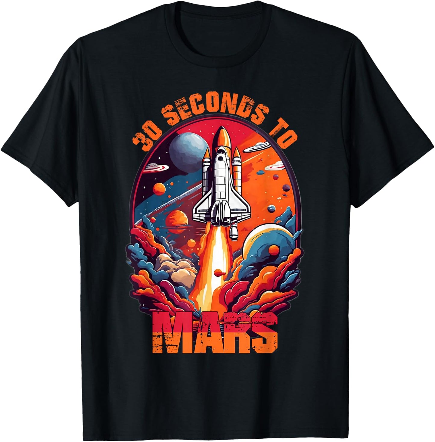 30 Seconds To Mars T-Shirt - T-Shirt | Black