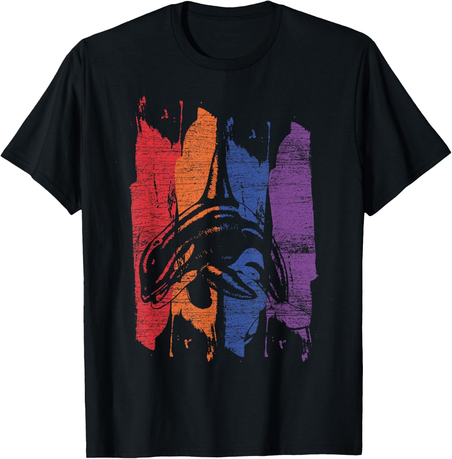Killer Whale Sea Animal Vintage Gift Orca T-Shirt - T-Shirt | Black