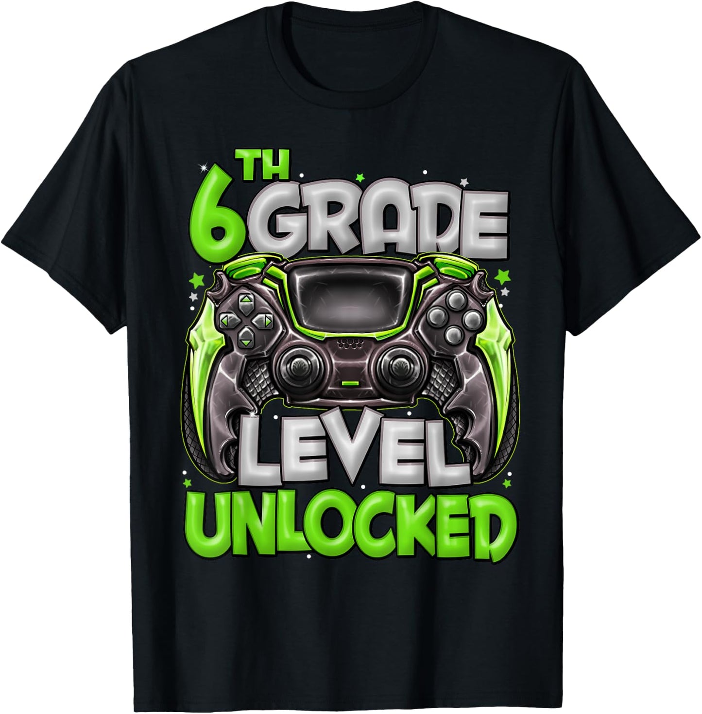 6th Grade Level Unlocked Game On 6th Grade Back To School T-Shirt - T-Shirt | Black