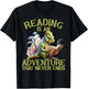 Reading Is An Adventure That Never Ends Teacher Reading T-Shirt - T-Shirt | Black