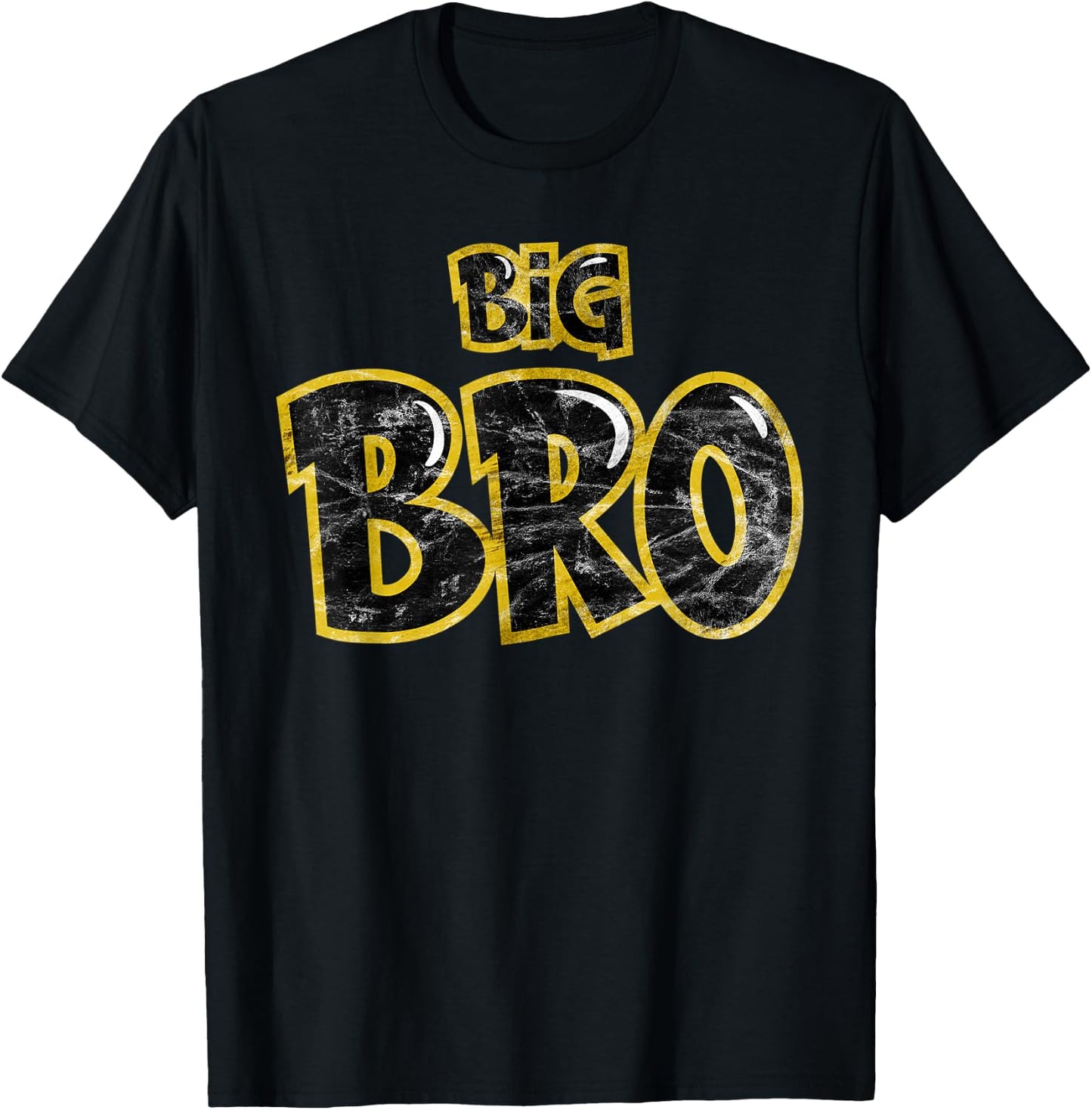 Big Bro Siblings Men Kids Adult Fraternity Frat Brother T-Shirt - T-Shirt | Black