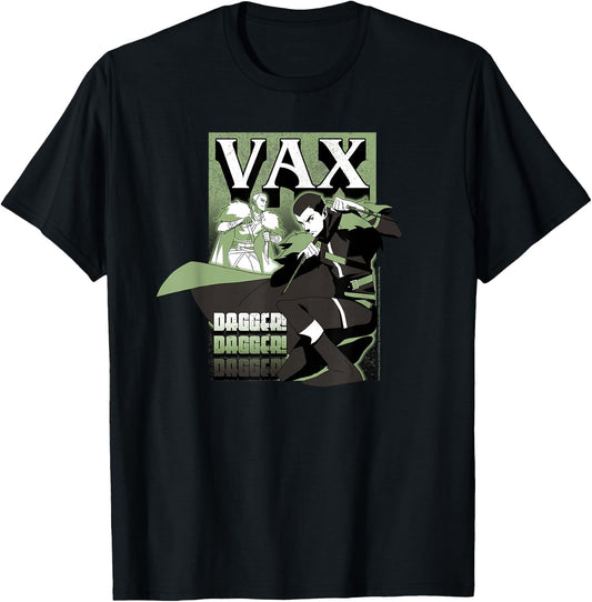 The Legend of Vox Machina Vax with Dagger Small T-Shirt - T-Shirt | Black