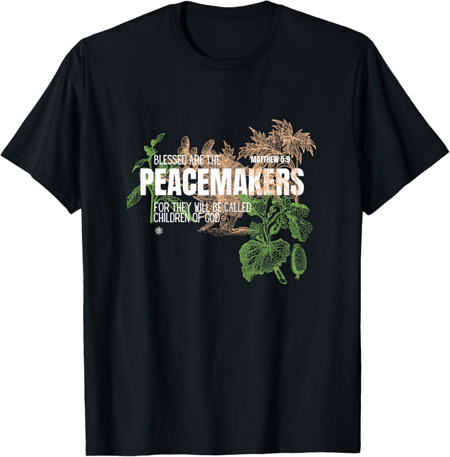 Blessed are the Peacemakers Christian T-Shirt - T-Shirt | Black