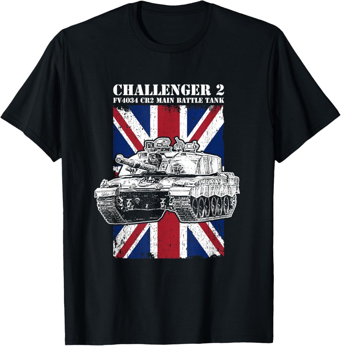 Challenger 2 Tank British MBT T-Shirt - T-Shirt | Black