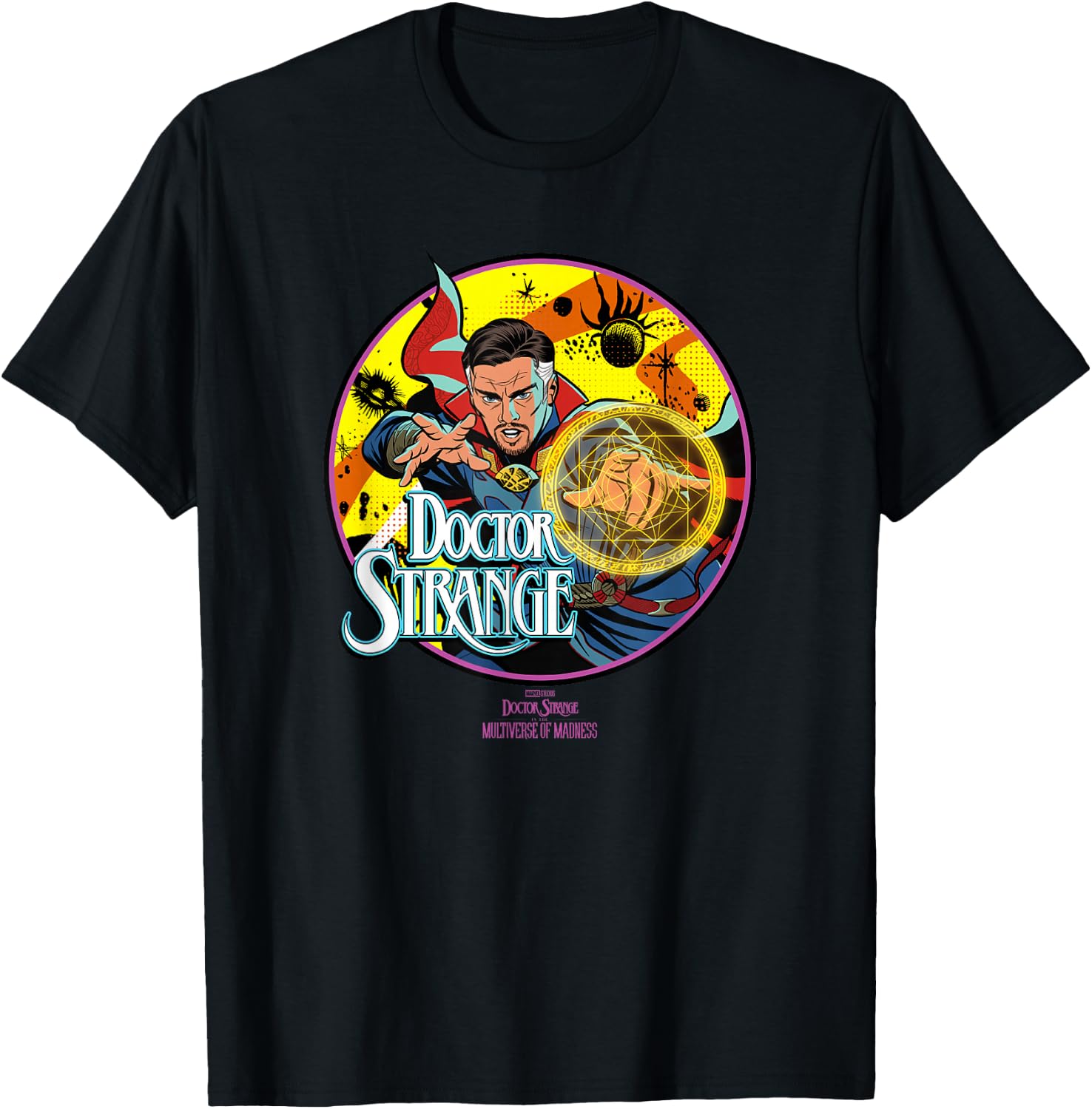 Marvel Doctor Strange in The Multiverse of Madness Comic T-Shirt - T-Shirt | Black
