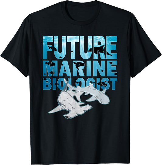 Future Marine Biologist Hammerhead Shark T-Shirt - T-Shirt | Black