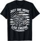 Just One More Car Engine I Promise USA Flag Mechanic Humor T-Shirt - T-Shirt | Black