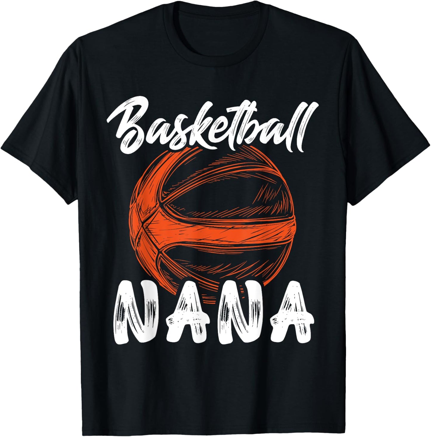 Basketball Nana Women Family Matching Basketball Ballers T-Shirt - T-Shirt | Black