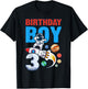 Birthday Boy 3 Years Old, Space Rocket, Dabbing Astronaut T-Shirt - T-Shirt | Black