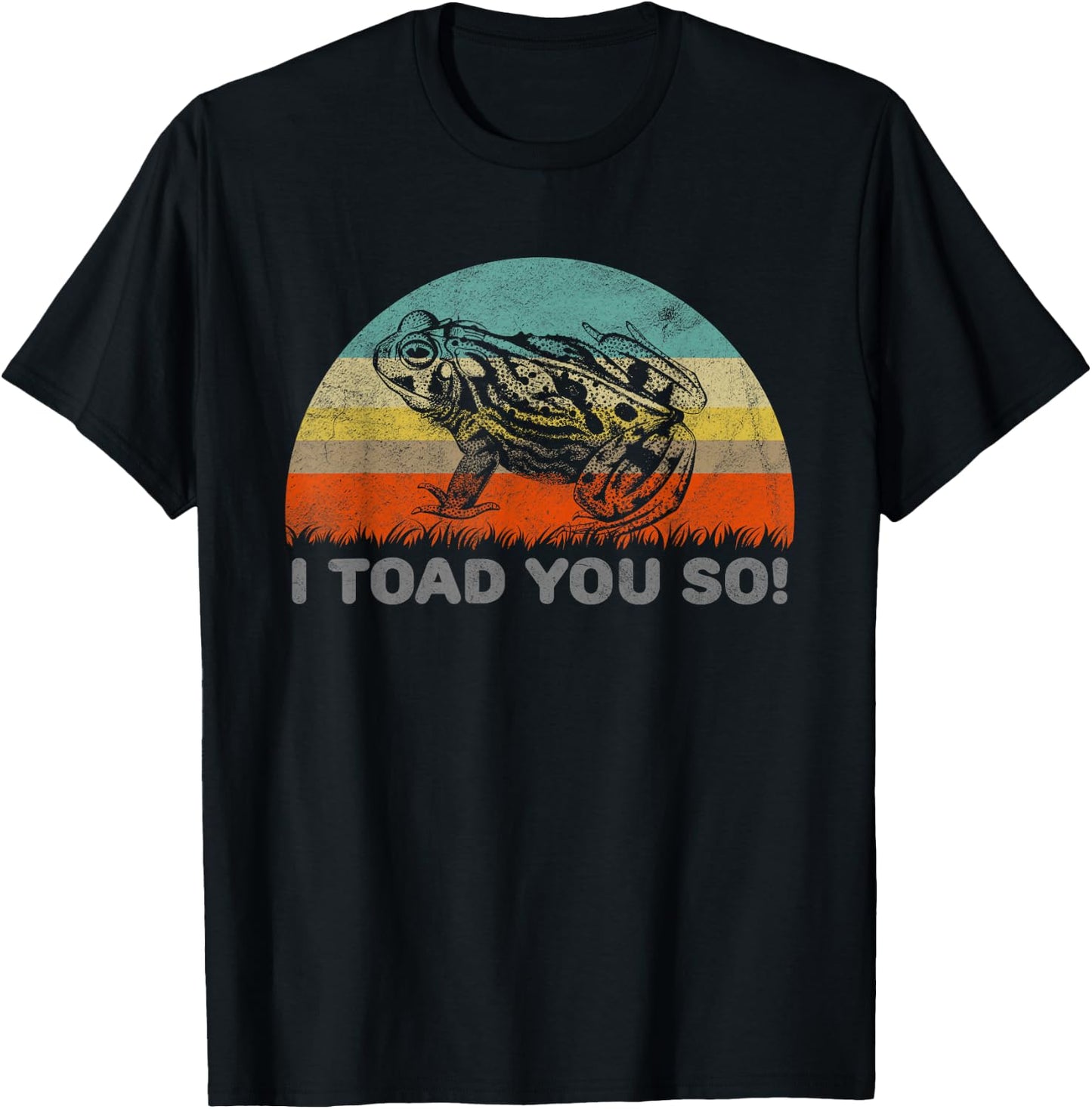 Funny I Toad You So Pun For A Frog Lover T-Shirt - T-Shirt | Black