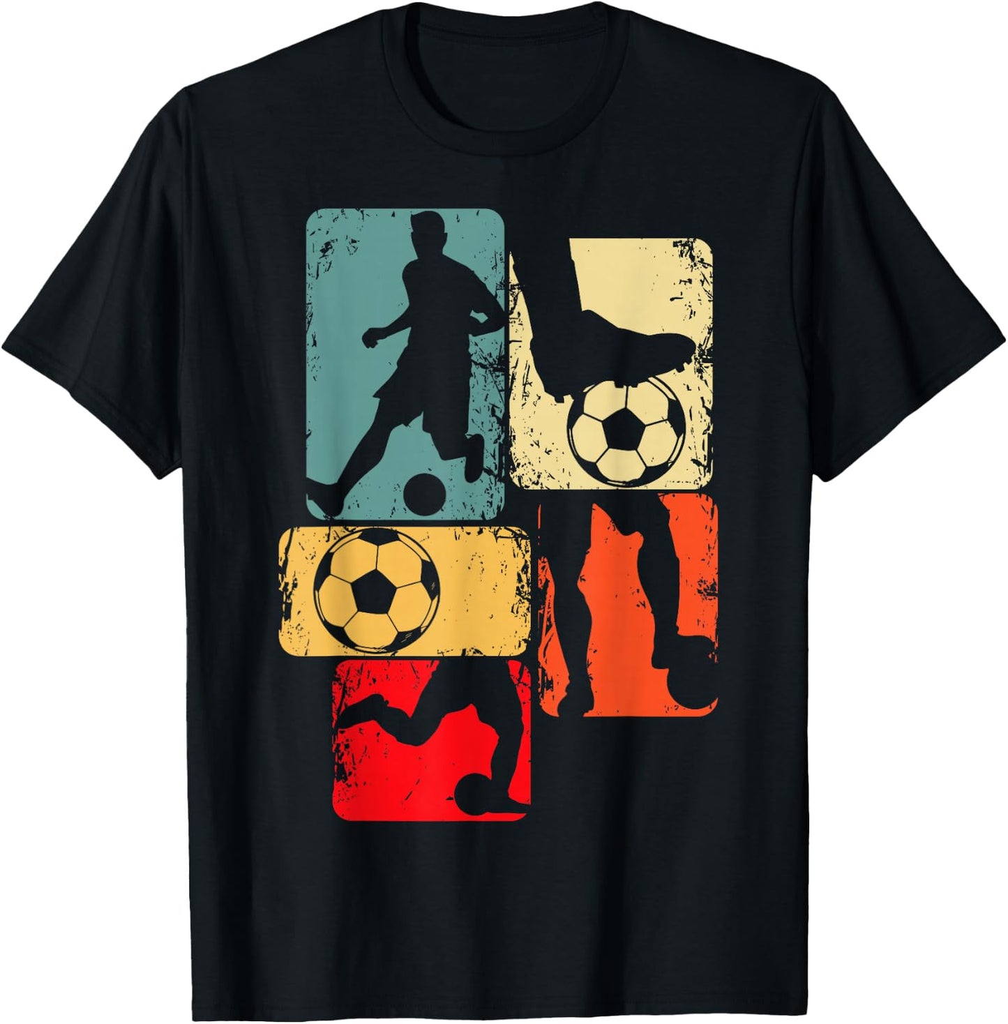 Soccer Player Boys Kids Youth Men T-Shirt - T-Shirt | Black