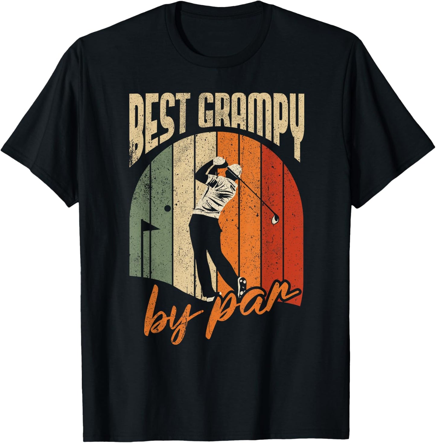 Best Grampy By Par Design For Golfing Lover T-Shirt - T-Shirt | Black