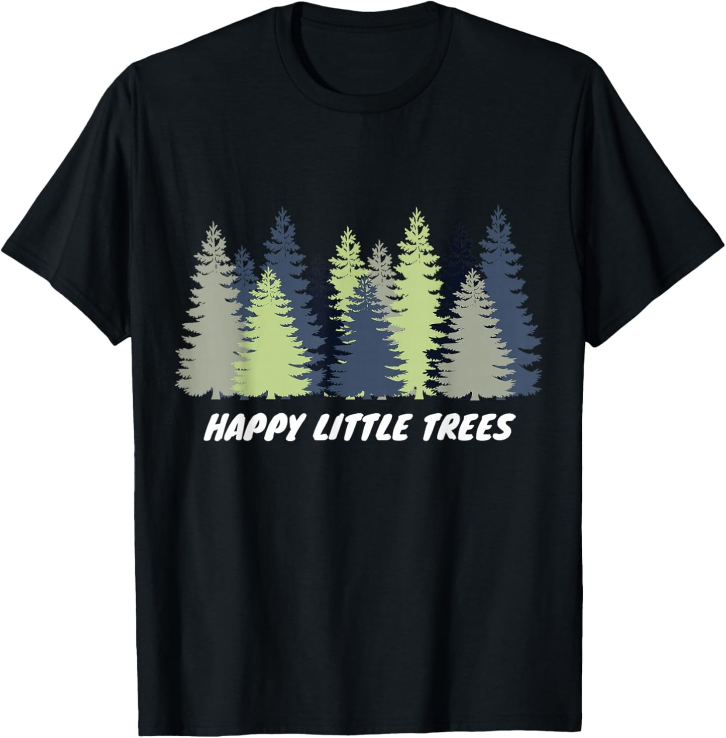 Happy Little Tree Earth Day Men Boy Kids Gift T-Shirt - T-Shirt | Black
