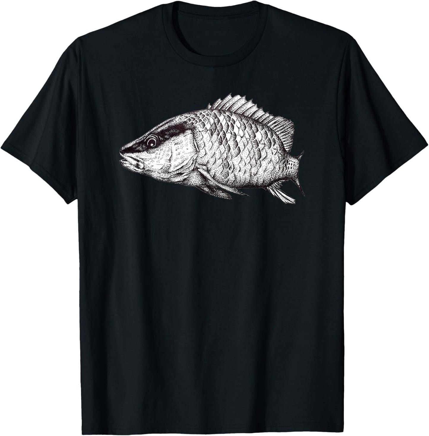 Mangrove (Gray) Snapper Fish T-Shirt - T-Shirt | Black