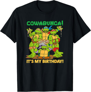 Cowabunga! It's My Birthday! T-Shirt - T-Shirt | Black